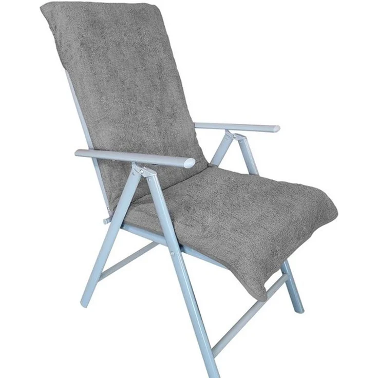 NYVI Strandtuch Frottee Schonbezug für Gartenstuhl NYVISpa 60x130 cm, Frottee, Hygiene Auflage für Hochlehner Gartenstühle – Bild 3