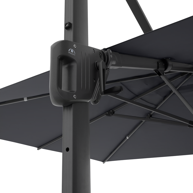 Doppler Sonnenschirm / Ampelschirm "LIFE 300 x 400 Side", anthrazit, 300 x 400 cm – Bild 8