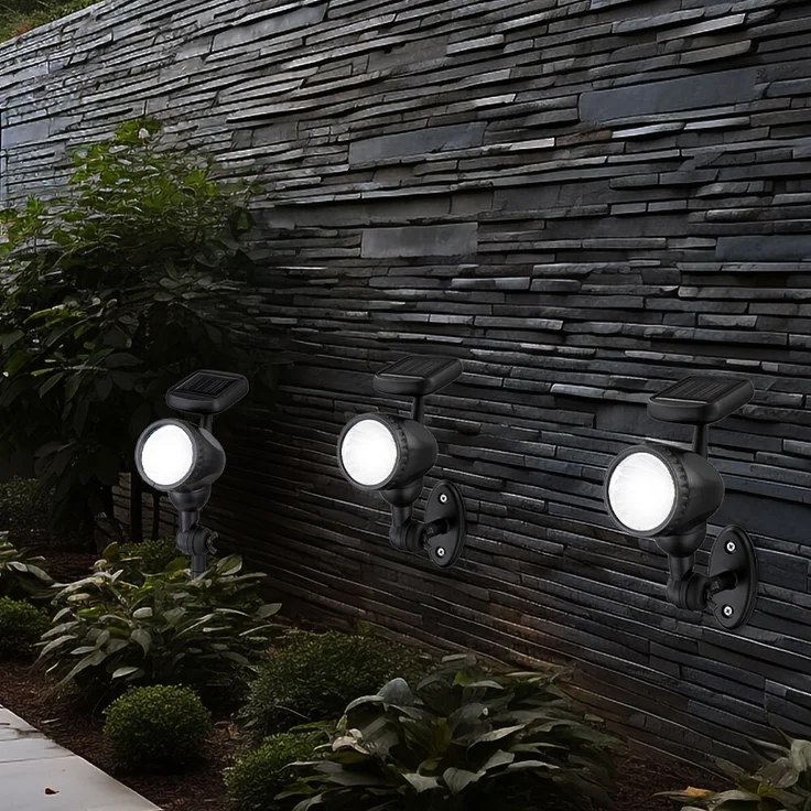 3er Set LED Solarleuchten für den Außenbereich – Bild 8