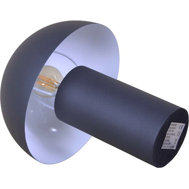 Tischleuchte, Metall schwarz matt, H 26 cm – Bild 7
