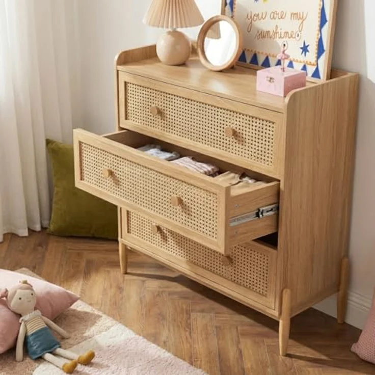 BAÏTA PABLO02 Kommode für Kinder, natürlich, Länge 80 cm, Natur – Bild 8