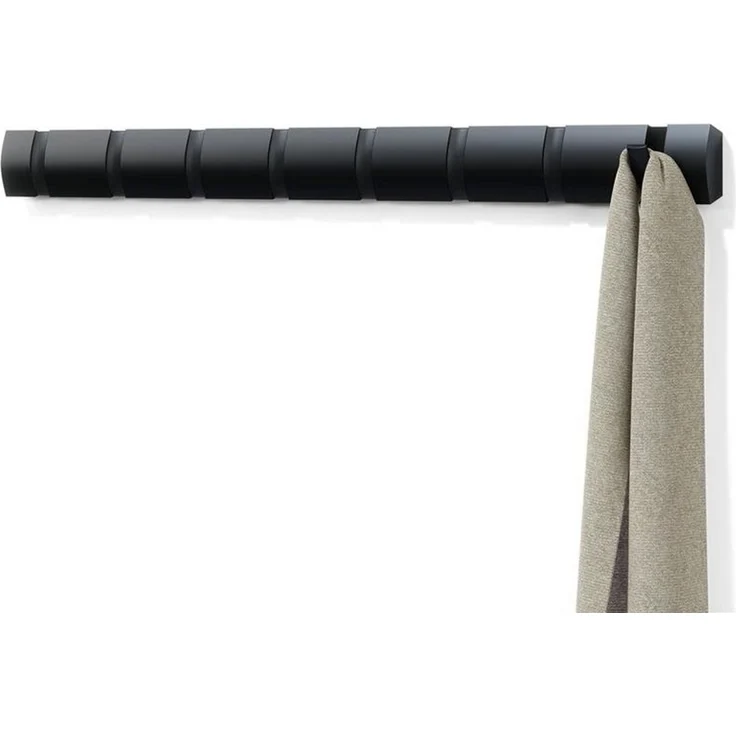 318858-040 - Flip 8 Garderobenhaken, schwarz – Bild 1