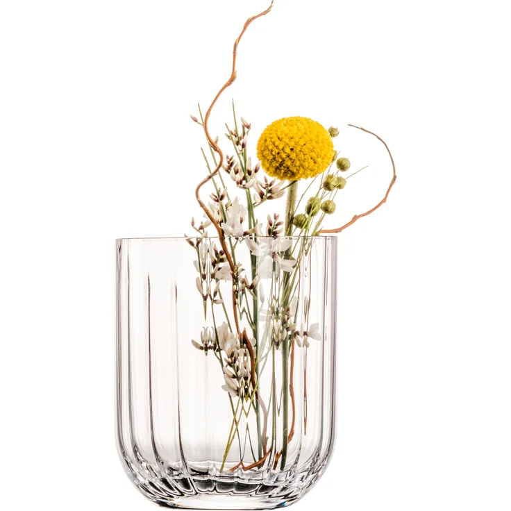 Zwiesel Glas Vase Dialogue, Blumenvase, Dekovase, Glas, Grafit, 12,4 cm, 122755