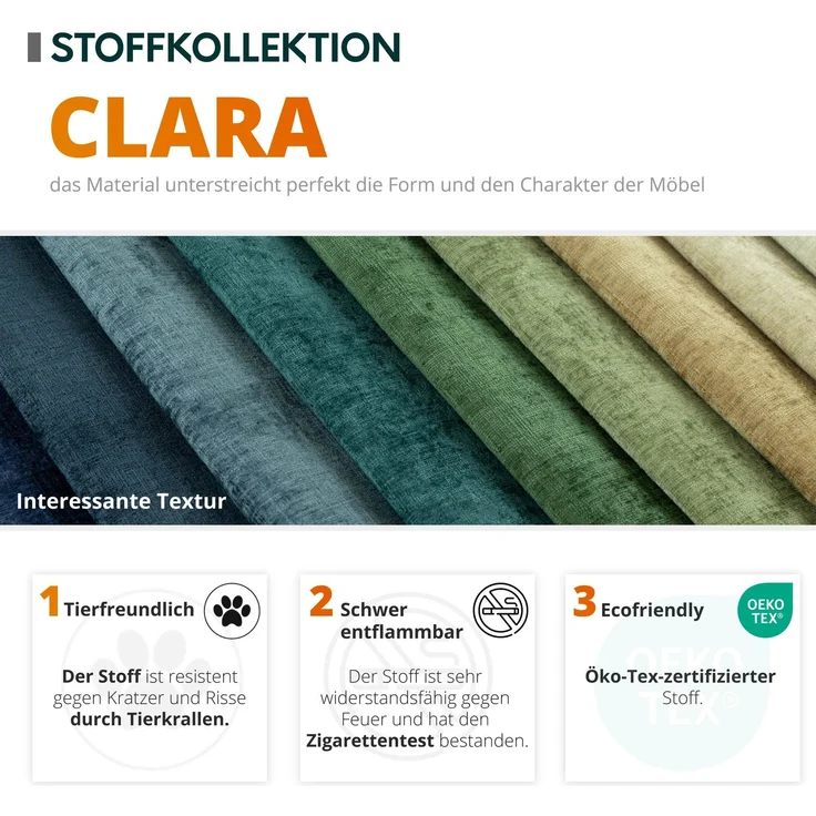 Polsterhocker Orkan Klein (Farbe: Clara 215 19) – Bild 5