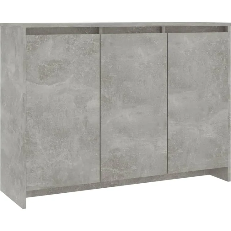 Sideboard, Kommode Betongrau 102x33x75 cm Holzwerkstoff
