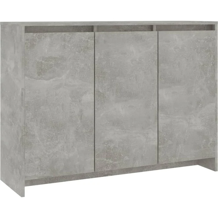 Sideboard, Kommode Betongrau 102x33x75 cm Holzwerkstoff – Bild 1