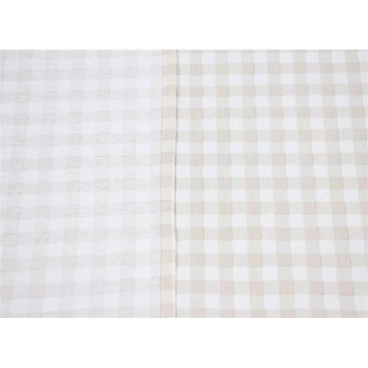 Gartentischdecke "Maison naturelle" 135x230 cm, weiß / beige kariert, Tischdecke wetterfest & abwaschbar, Tafeldecke – Bild 5
