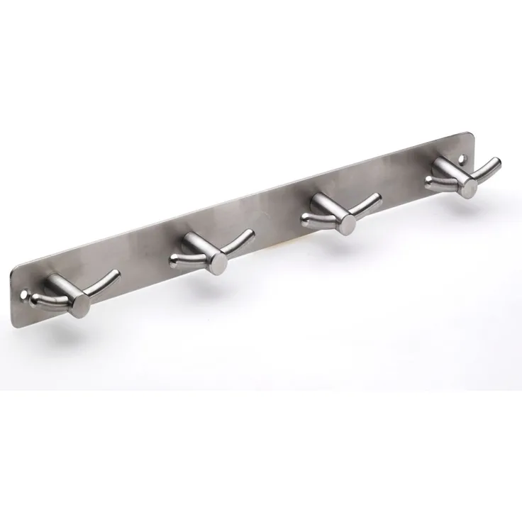 Hettich Hakenleiste 4 Haken 35 x 370 x 35 mm Edelstahl