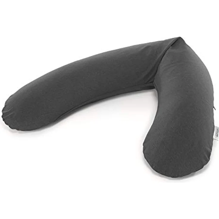 Theraline Ersatzbezug für Stillkissen Das Original, 190 cm, Bambusqualität, Melange Anthrazit, waschbar bei 60°C – Bild 1