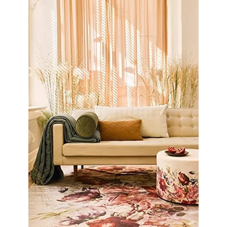 Essenza Teppich Anneclaire, rechteckig, Höhe: 6 mm, sehr weicher Flor, mit Fransen – Bild 7