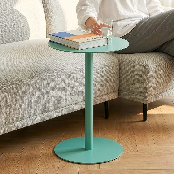 Beistelltisch Nastätten 50x40 cm Mintgrün [en. casa] – Bild 1