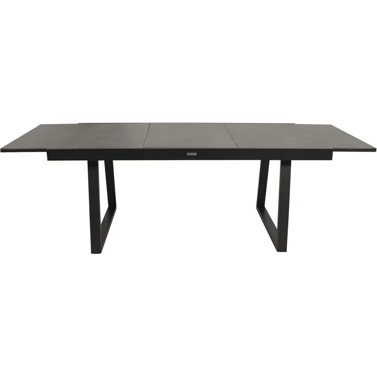 DEGAMO REIMS Garten-Ausziehtisch, Alu + Keramikoptik, anthrazit/grau, 180/240x100cm – Bild 7