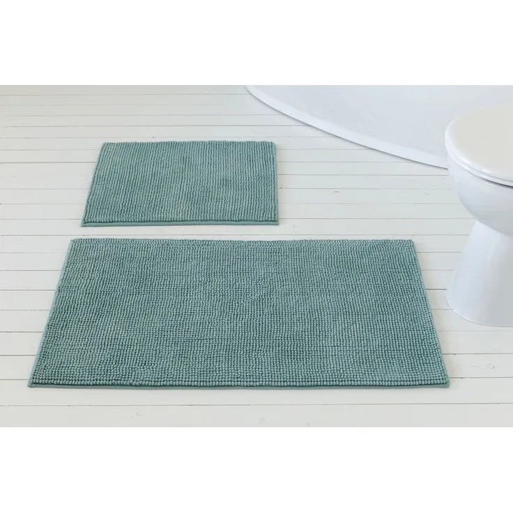 OTTO home Badematte Kaelan, weicher Chenille, Höhe 14 mm, rutschhemmend beschichtet, fußbodenheizungsgeeignet, Polyester, rechteckig, Badvorleger, Badteppich weiches Chenille, pastellfarben, Badezimmer