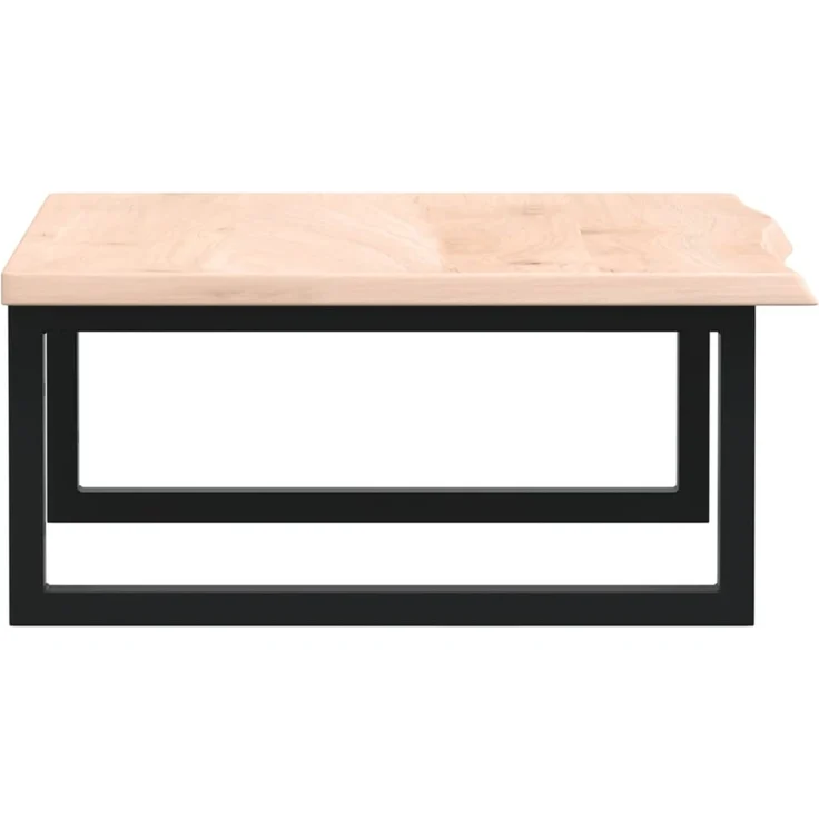 vidaXL Waschtischplatte mit Halterung Stahl und Massivholz Eiche 3302593 – Bild 5