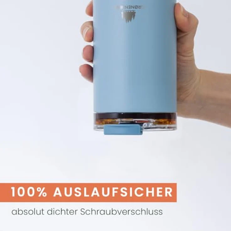 Groenenberg Thermobecher 350ml | Kaffeebecher to go 100% Auslaufsicher | Hält mind. 4 h warm | Coffee to go Becher aus recyceltem Edelstahl – Bild 4