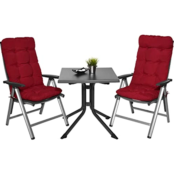 2er Set Beautissu Hochlehner Auflage Flair HL Rot – Bild 11