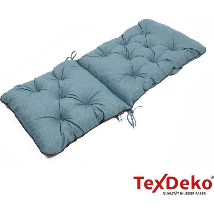 TexDeko Sitzauflage Ecolen Hochlehner 50 x 70 x 50cm - gesteppte Gartenstuhl-Auflage, (1× Gartenstuhl-Auflage (120 × 50cm), UV-Beständig, Wasserabweisend mit Anti-Rutsch Boden – Bild 4