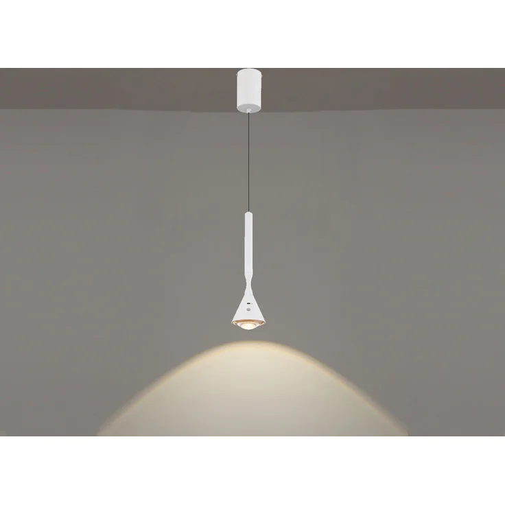 Akku Hängelampe Weiß dimmbar & Tageslicht, höhenverstellbar, Ø 10cm – Bild 3