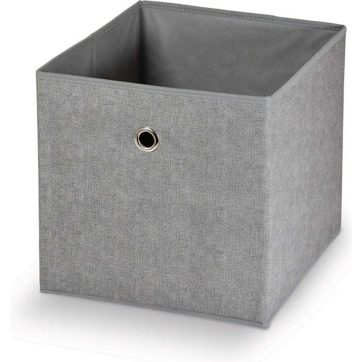 DOMOPAK Living Faltbox Faltbare Box Faltkiste Organizer Kiste Korb (1 St), Polypropylen Grau 32x32x32 cm – Bild 2