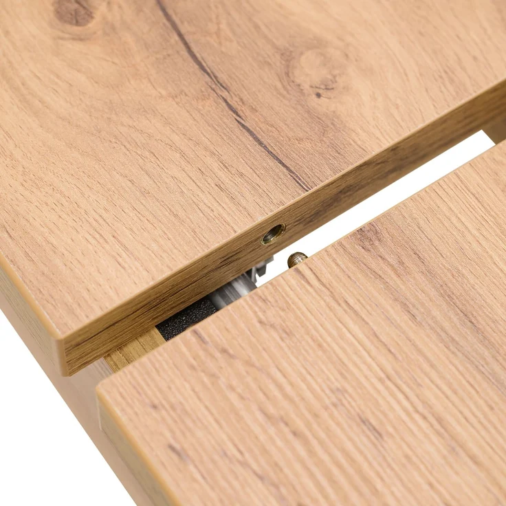 Esstisch ausziehbar 135x86 cm Wohnzimmertisch Holz Eiche Küchentisch Esszimmertisch Holztisch Tisch – Bild 10