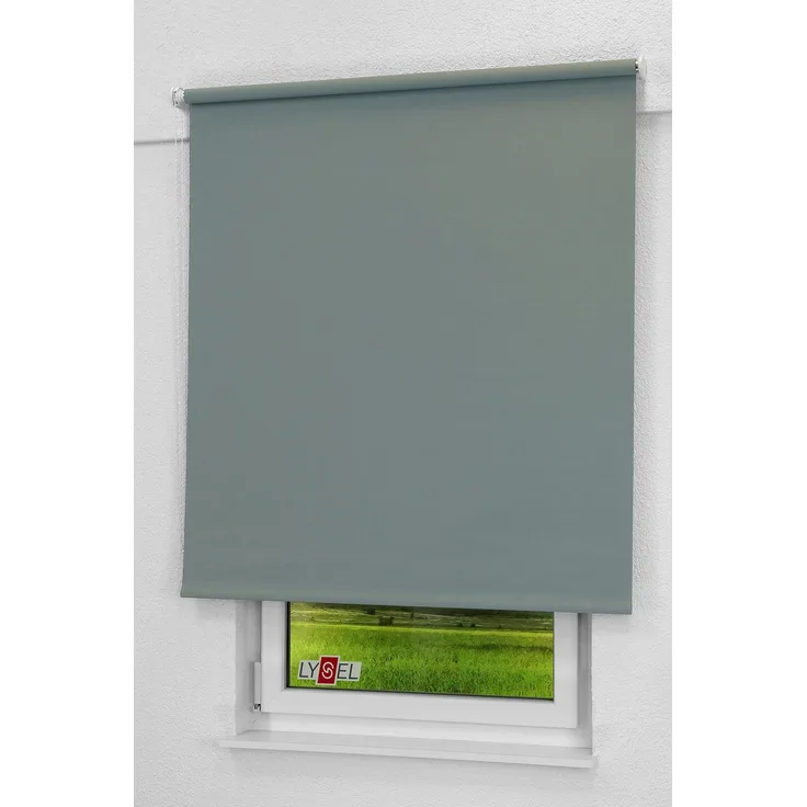 Lysel - Qualitätsrollo Tageslicht anthrazit, (B x H) 123x190 cm in grau/anthrazit
