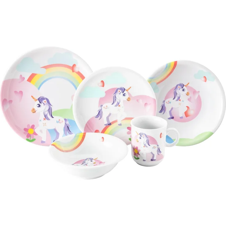 Seltmann Weiden Compact Kindergeschirr Set 5-teilig - Mein kleines Einhorn