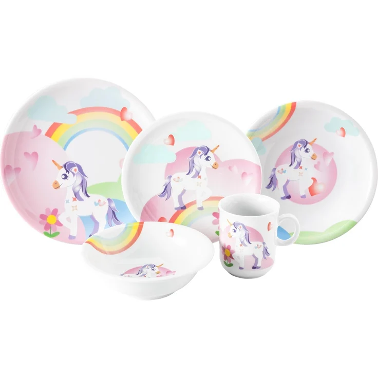 Seltmann Weiden Compact Kindergeschirr Set 5-teilig - Mein kleines Einhorn – Bild 1
