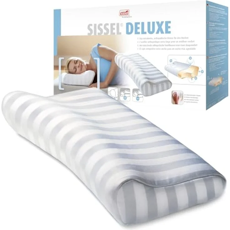 Sissel Nackenkissen Deluxe 63x33 x (10 - 12) cm Weiß SIS-110. 003 – Bild 1