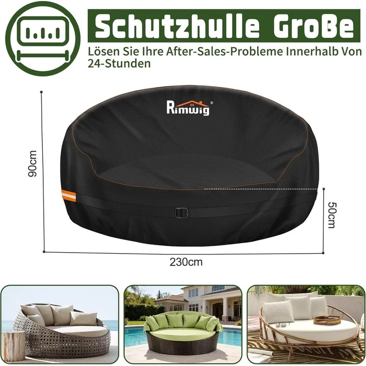 Gartenliege Abdeckung wasserdicht winterfest – Bild 6