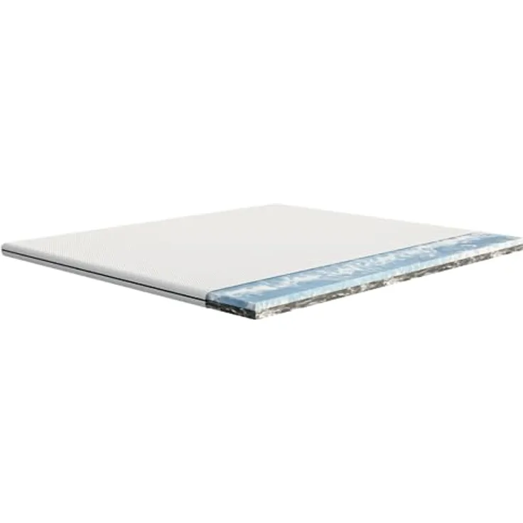 Emma Premium Matratzen Topper, 6cm dick, wendbarer HRX-Schaum für anpassbaren Komfort, Atmungsaktiv und Waschbar mit UltraDry-Bezug, 100x200cm, Hergestellt für Springbetten und Schlafsofas