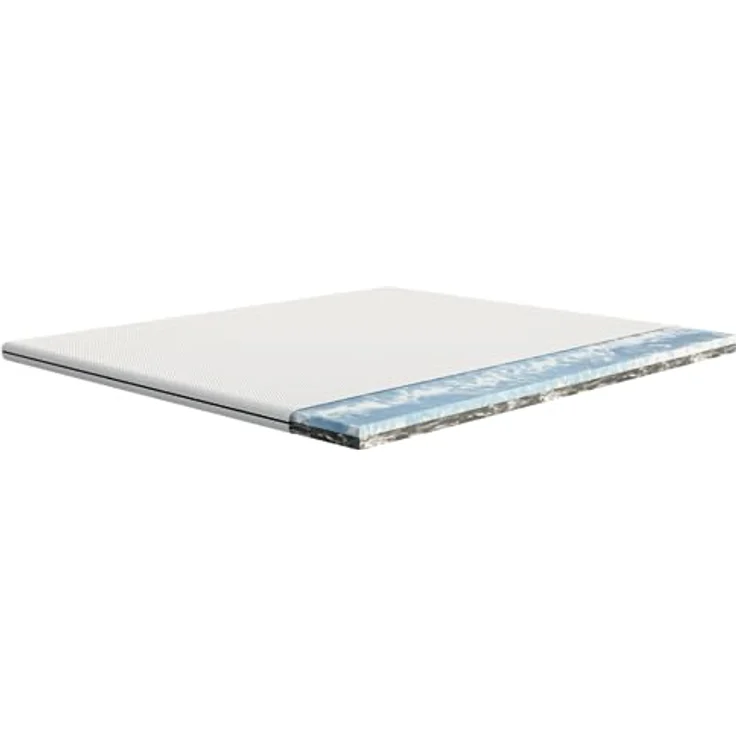 Emma Premium Matratzen Topper, 6cm dick, wendbarer HRX-Schaum für anpassbaren Komfort, Atmungsaktiv und Waschbar mit UltraDry-Bezug, 200x200cm, Hergestellt für Springbetten und Schlafsofas – Bild 1