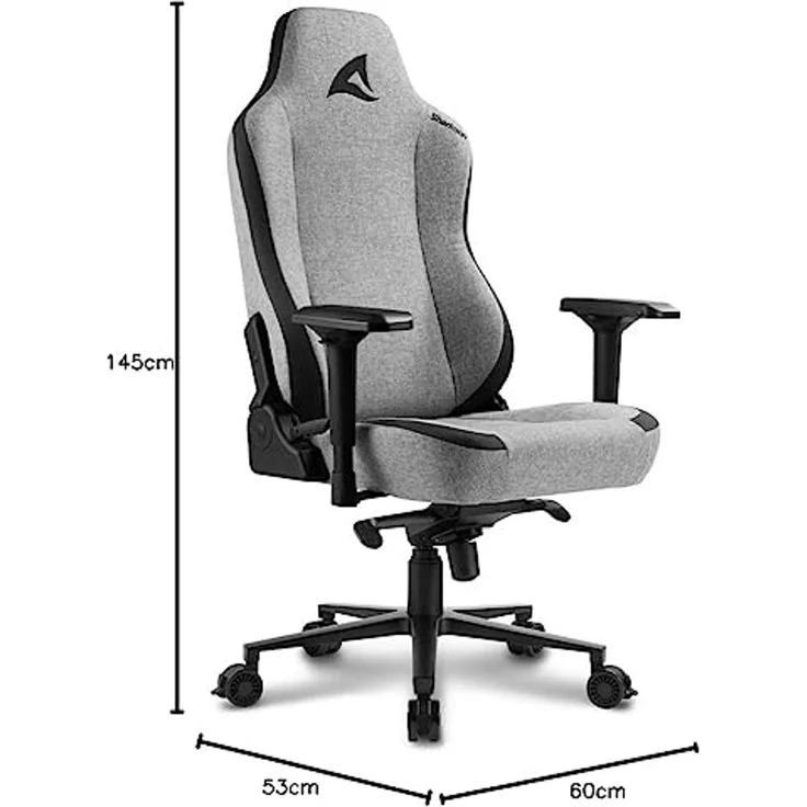 Sharkoon SKILLER SGS40 Fabric Gaming-Stuhl, grau – Bild 3