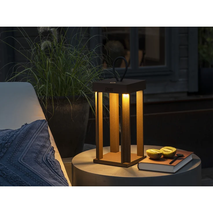 KONSTSMIDE 7819-970 USB Laterne Cannes rostfarben 42cm dimmbar – Bild 5
