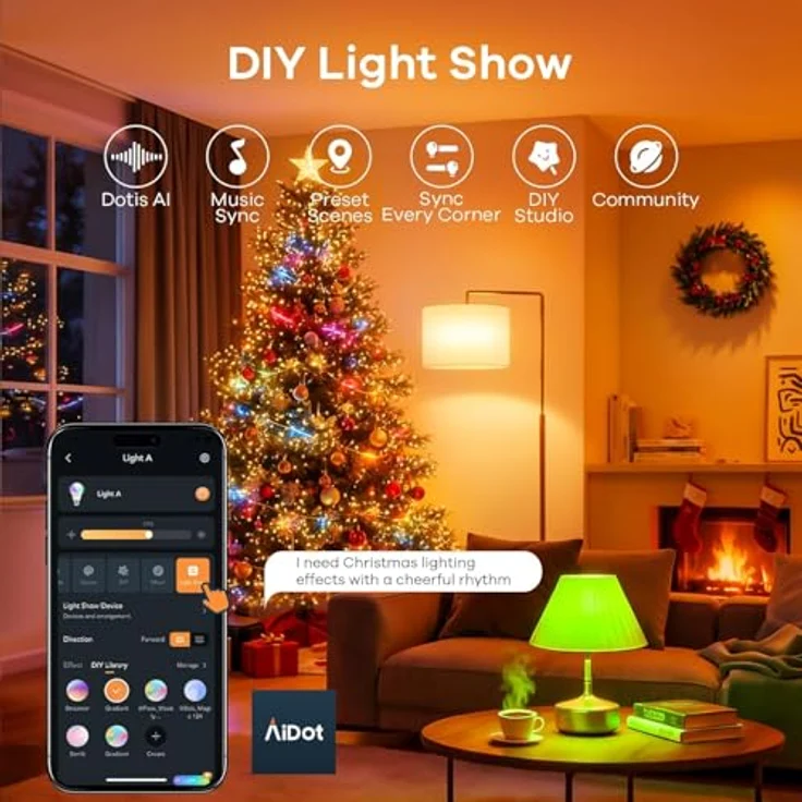 Linkind Matter Smart RGBTW Lampe, Wifi E27 Alexa Glühbirne, 1800-6500K Mehrfarbige WLAN Intelligent Birne, Musik Sync, Kompatibel mit Siri/Google Home/SmartThings, 800 Lumen, ersetzt 60 Watt, 4 Stück – Bild 10
