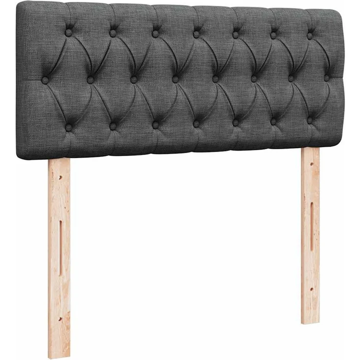 vidaXL Ottoman-Bett mit Matratze Dunkelgrau 120x190 cm Stoff 3311526 – Bild 7