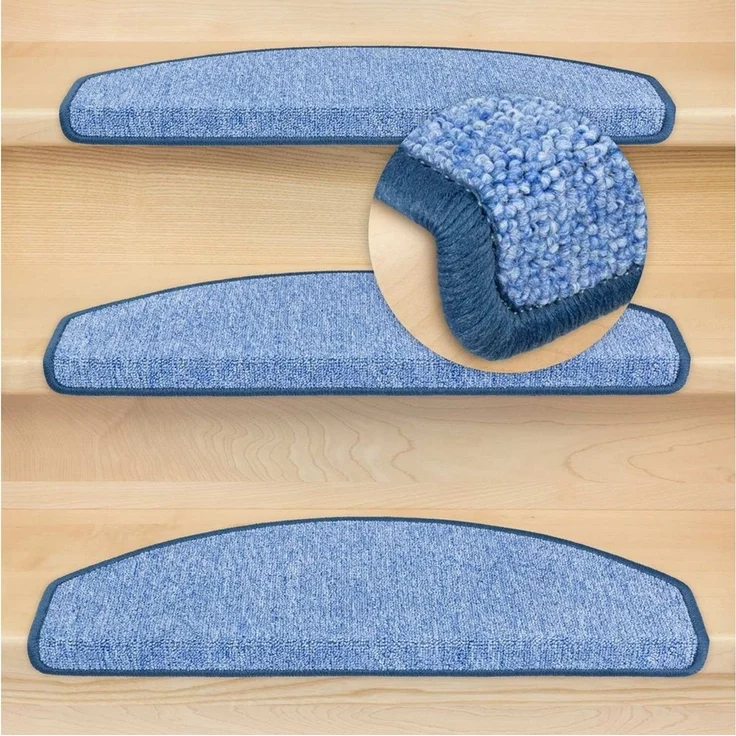 Metzker® Stufenmatte Stufenmatten Rambo New Halbrund Einzeln und SparSet´s, halbrund, Höhe: 5 mm, 15 Stück im Set - Hellblau – Bild 3