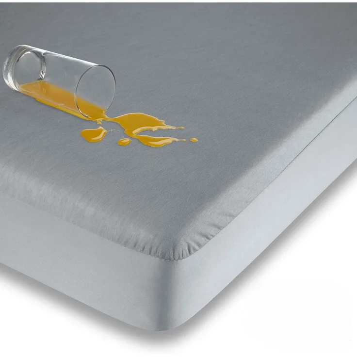 Wasserundurchlässiges Spannbettlaken für Kinder und Erwachsene , Grau : 90x190 cm-200 cm