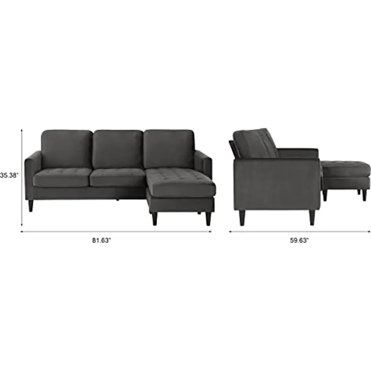 DHP Strummer Sofas, grau, Einheitsgröße – Bild 2