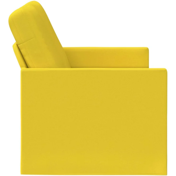 vidaXL 2-Sitzer Sofa Helles Gelb 150 x 81 x 82 cm Stoff 42041082 – Bild 3