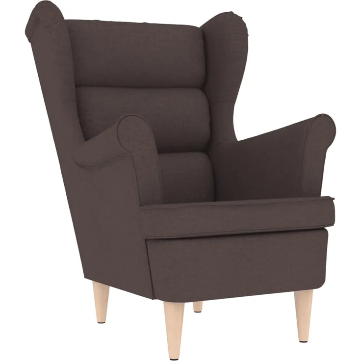 vidaXL Sessel Dunkelbraun 74x84x100 cm Stoff 4016899