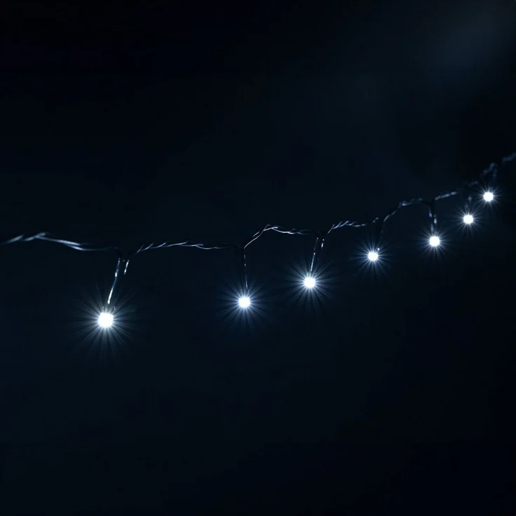 kamelshopping LED-Lichterkette LED Lichterkette für außen und innen mit Batterie, verschiedene Längen, 24-96 LED, 8 Leuchtmodi, Timer, batteriebetrieben – Bild 2