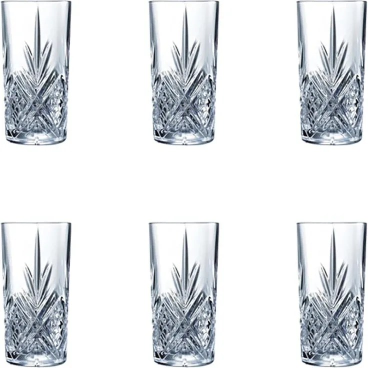 Gläserset Arcoroc Broadway Durchsichtig Glas (280 Ml) (6 Stück)
