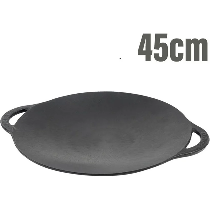 Olymp Handels GmbH Bratpfanne Pfanne Deckel Sadzh 45cm aus Gusseisen Bratpfanne