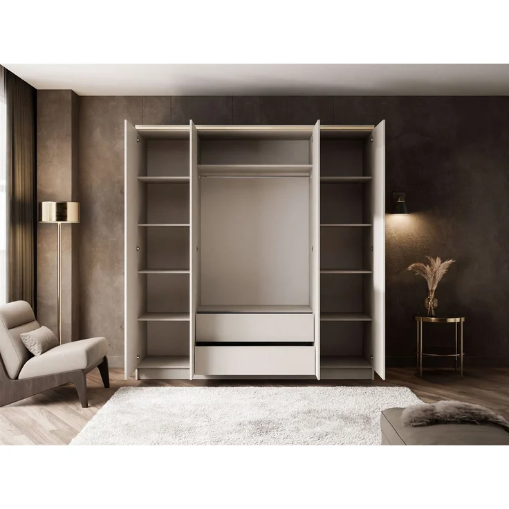 Lookway Kleiderschrank AURORA 4D KASCHMIR Shrank mit Spiegel – Bild 3