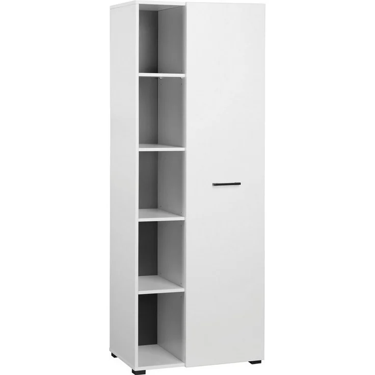 Places of Style Aktenschrank Moid, moderner Mehrzweckschrank, Maße: 64,5x41,5x175 cm, 5 Fächer mit viel Stauraum – Bild 3