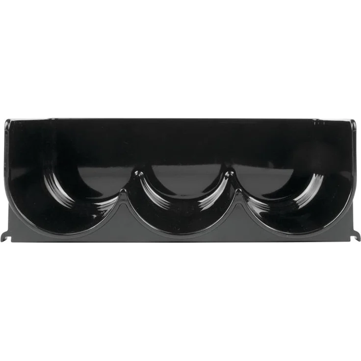 mDesign Weinregal Weinhalter Flaschenregal 4er Set stapelbar Kunststoff Schwarz – Bild 5