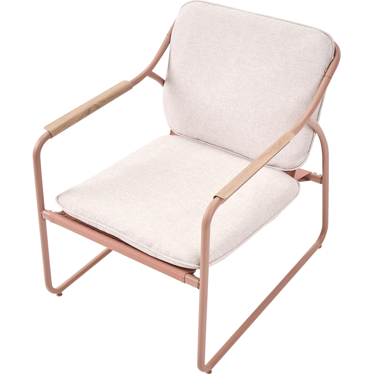 Lounge Set mit Tisch 4-Sitzer CALASCIO Metall Hellbeige – Bild 7