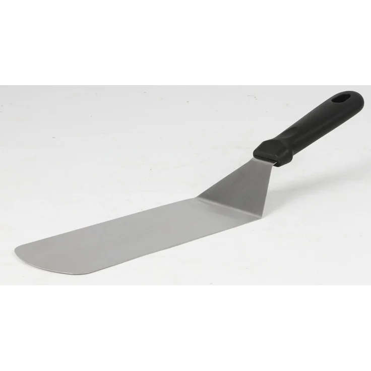 LANDMANN Burgerspachtel Edelstahl – großer Grillspachtel ca. 40×8×12 cm zum Wenden Pressen und Zubereiten von Burgern auf Grill Plancha oder Pfanne – Bild 4