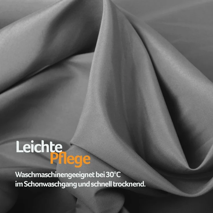 Bestlivings Blickdichte, Gardine mit Ösen, in vielen Größen und Farben Anthrazit 140x175 cm – Bild 9