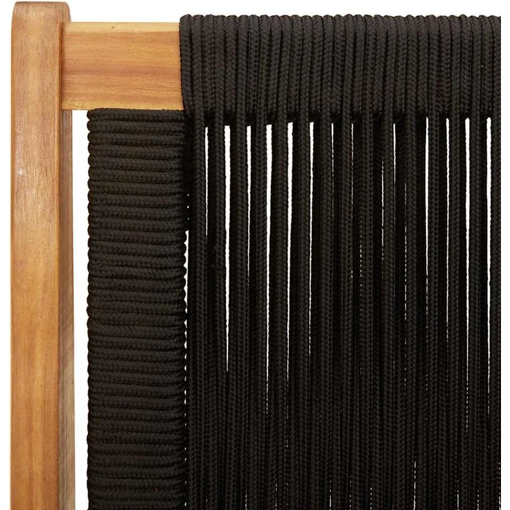 vidaXL gartenmöbel 2 pcs Schwarz 67 x 76 x 73 cm Massivholz Akazie 367831 – Bild 8
